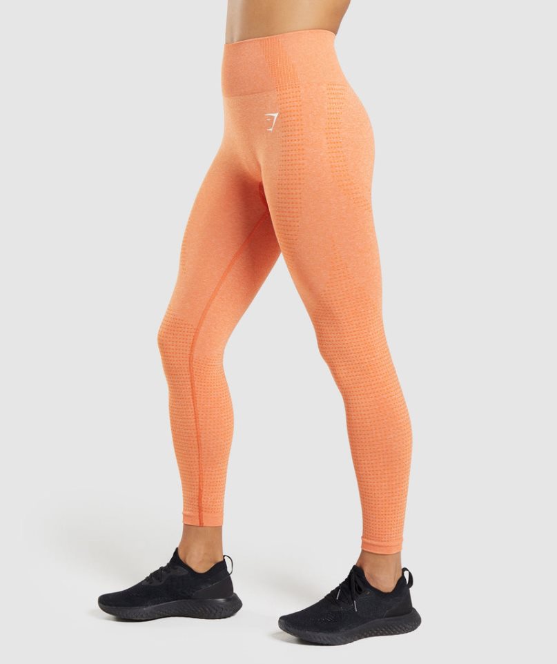 Women's Gymshark Vital Seamless 2.0 Leggings Orange | NZ 4QHTJS